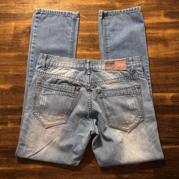 Red Ox Men’s 33 x 31.5 Jeans Straight Leg Blue Cotton Denim - Picture 2 of 8